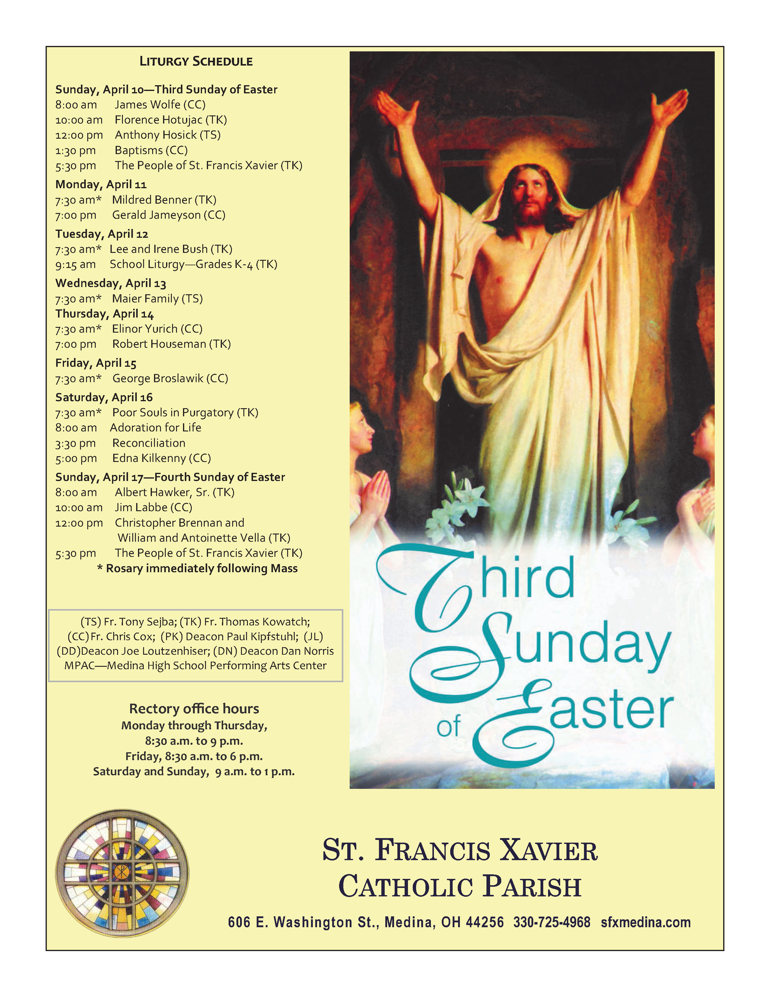 St. Francis Xavier Parish » 20160410B_Page_01