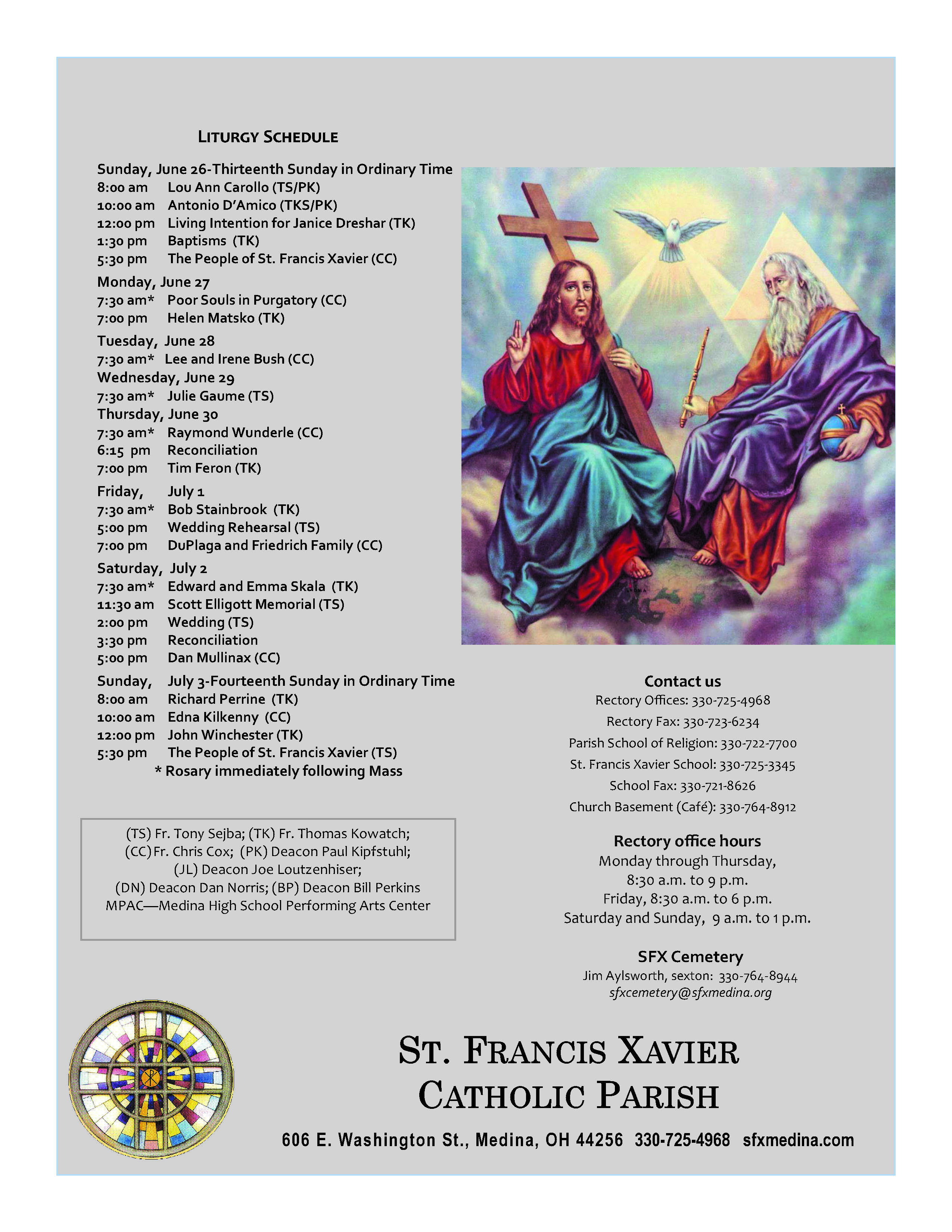 St. Francis Xavier Parish » 20160626B_Page_01