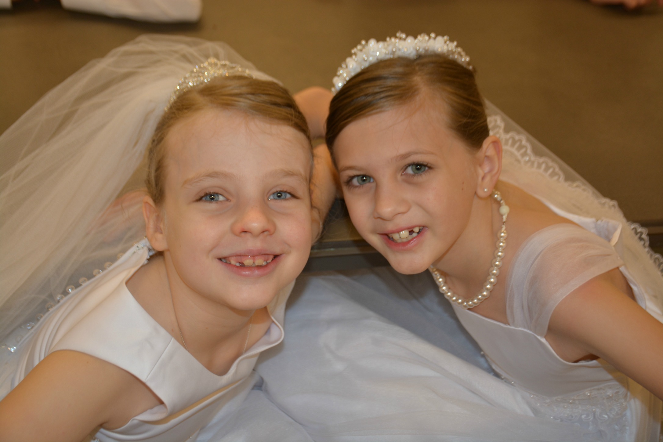 St. Francis Xavier Parish » First Communion girls